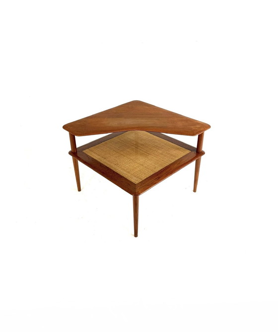 Image 1 of Table d'appoint d'angle vintage « Minerva », France & Son '60