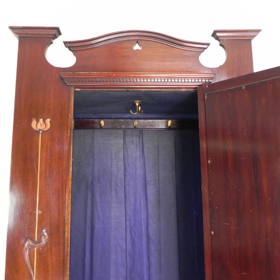 Image 1 of Art Nouveau Wardrobe, Hanging Wardrobe
