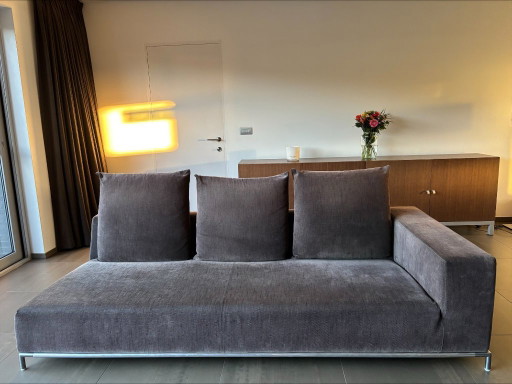 George Soft (B&B Italia): Canape + Aangebouwde Chaise Longue – bankstel, Other, Textile