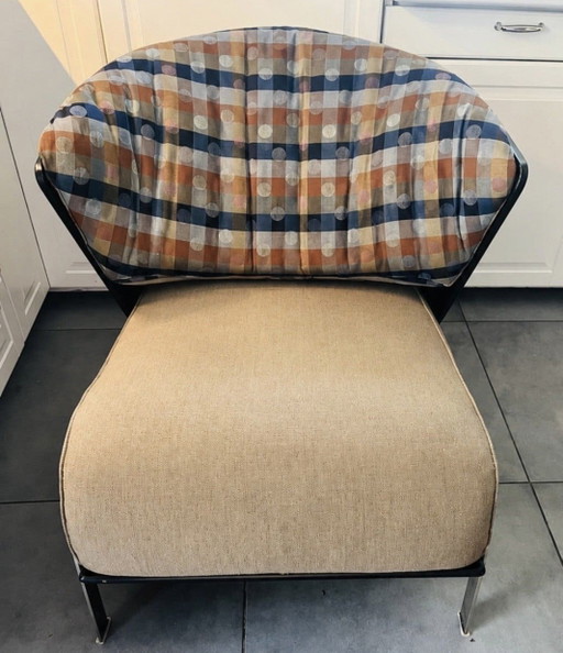 Bellissima sedia vintage Cappellini Elba – fauteuils, Wood, Metal