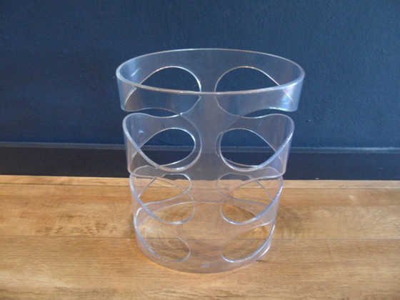Image 1 of Vintage plexiglas wijnrek
