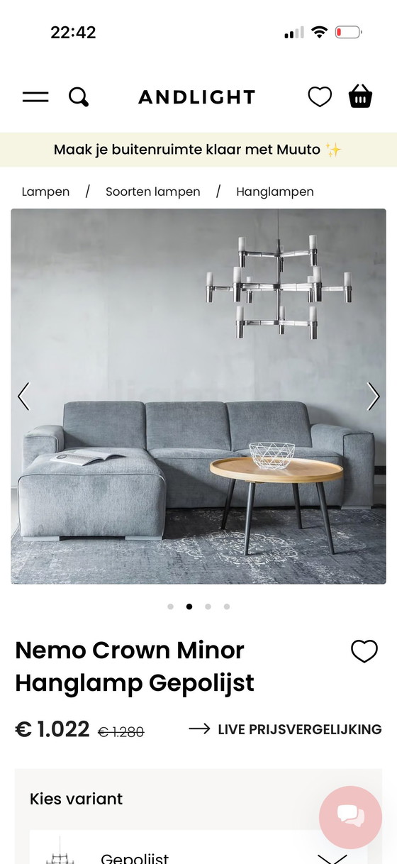 Image 1 of Nemo Crown Minor Chandelier