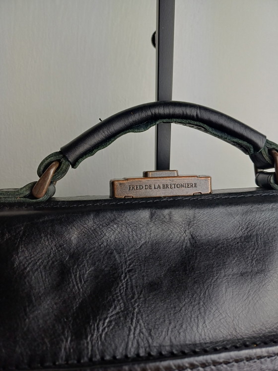 Zgan Medium Werktas Clippersluiting Zwart Fred de la Bretoniere – Laptoptassen, Calfskin (photo 6 of 10)