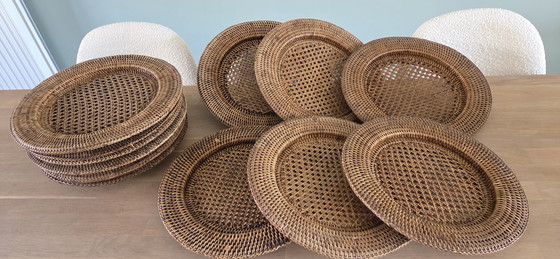 Image 1 of Sottopiatto (12) - Piatti molto grandi - Rattan