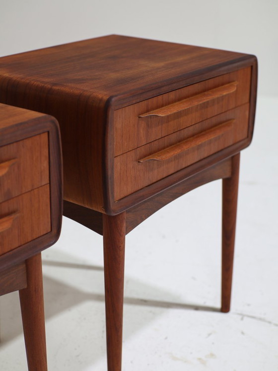 Image 1 of Nachtkastjes Johannes Andersen teak Silkeborg Deens 1960s