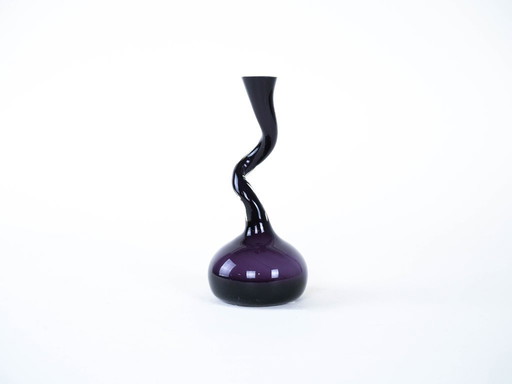 Purple vase, Danish design, 1990s, made in Denmark