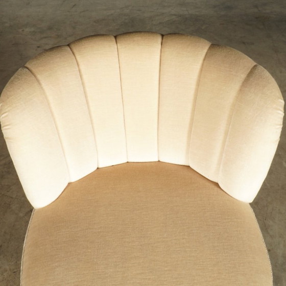 Fauteuils de cocktail vintage – Velours blanc – Années 1960 – Textile (photo 12 of 16)