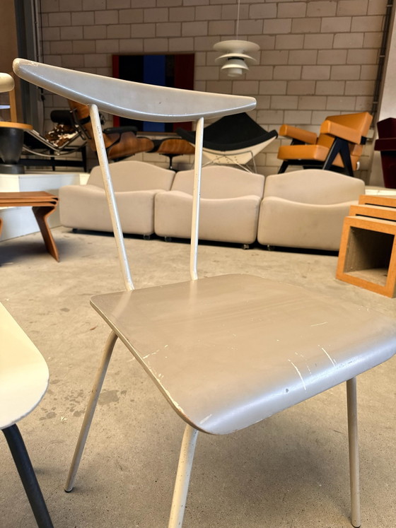 Auping Dressboy chair, Wim Rietveld (stock: 3), Chairs and lounge chairs, Metal, Wood, Black (photo 11 of 15)