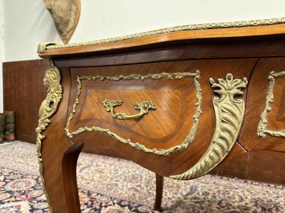 Scrivania antica francese Luigi XIV – Scrivanie, Leather, Wood (photo 17 of 22)