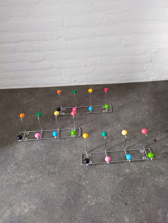 Image 1 of Popart Sputnik Porte-manteaux - 3x - Vintage