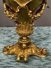 Pair of neo-Renaissance gilt bronze pitchers. – Vases (photo 5 of 8)