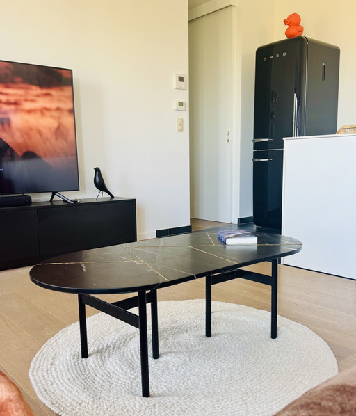 MADE Salontafel met Marmeren Inleg 120 x 70 x 41 (H)