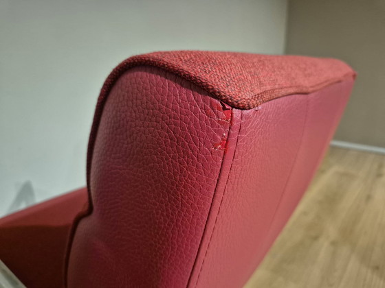 Image 1 of 2x Xooon Luzern - Poltrone - Rosso - Tessuto - Pelle