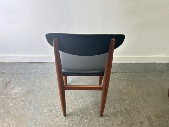 1960/70s Schreiber Mid-Century Extending Dining Table 4 Matching Dining Chairs – Dining set, Wood (photo 10 of 12)