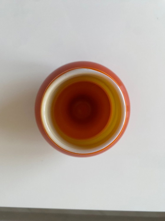 Vintage Yugoslav Art Glass Vase Attributed to Dragan Drobnjak, 1970s – Prokuplje Glassworks (9. Oktobar) (photo 5 of 9)