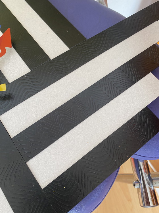 Image 1 of Wanduhr Memphis Stil XXL Künstleruhr Design