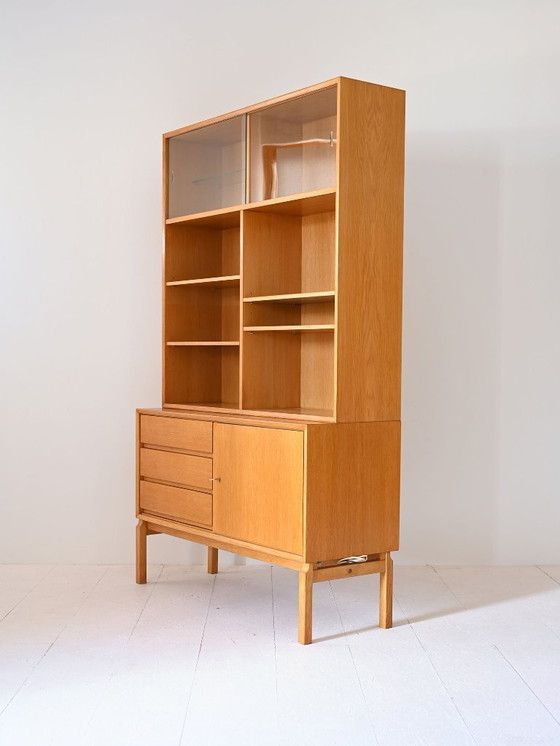 Image 1 of 1960s Oak Bookcase by H. W. Grabinski