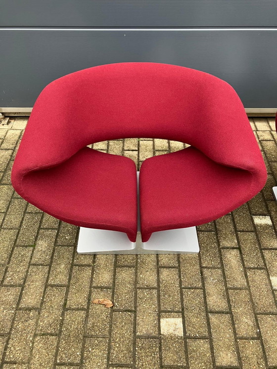 Image 1 of 2x Artifort Ribbon by Pierre Paulin Burgundy in Top Condition (Like New)!!
