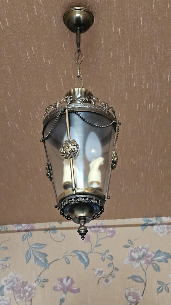 Lampadario da soffitto in bronzo patinato e vetro fumé – old school, Plafoniere, Bronze (photo 5 of 5)