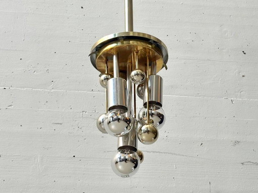 Space Age Sputnik hanglamp van Doria, Duitsland, jaren 70.