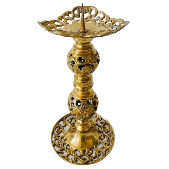 Image 1 of Candeliere d'epoca in filigrana di ottone