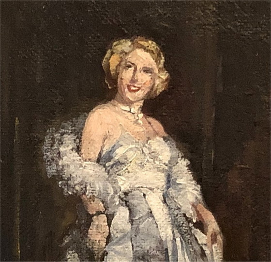 Image 1 of Oil on panel – Belgian School, early 20th century – Signed work