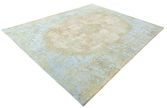 Image 1 of Handgeknoopt Vintage Royal vloerkleed - 379 x 304 cm - Fijne pastelkleuren