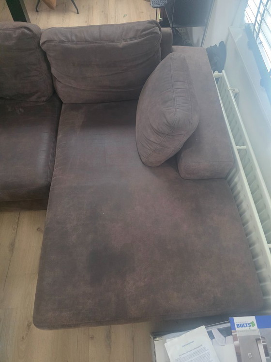 Beautiful Brown Sofa With 2 Extra Throw Pillows – Corner sofas, Textile (photo 3 of 5)