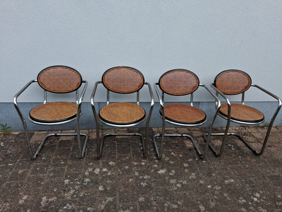 Image 1 of 4 Italian design sled chairs