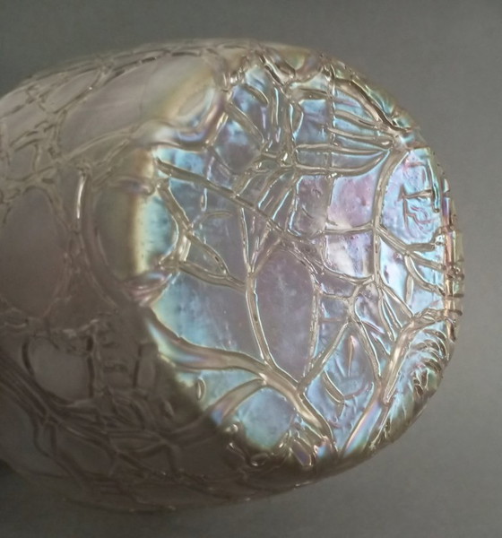 Image 1 of Pichet irisé « Crocodile » de Koloman Moser, style Jugendstil, pour Loetz, 1900