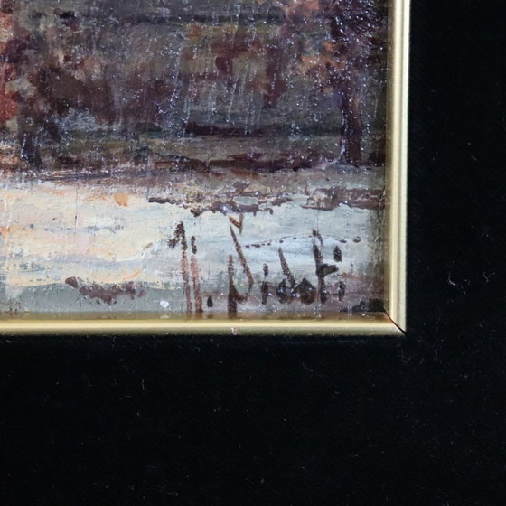 Image 1 of Gallant Scene, Oil Painting on Board Signed N. Sidoli, Italy Early 20th Century