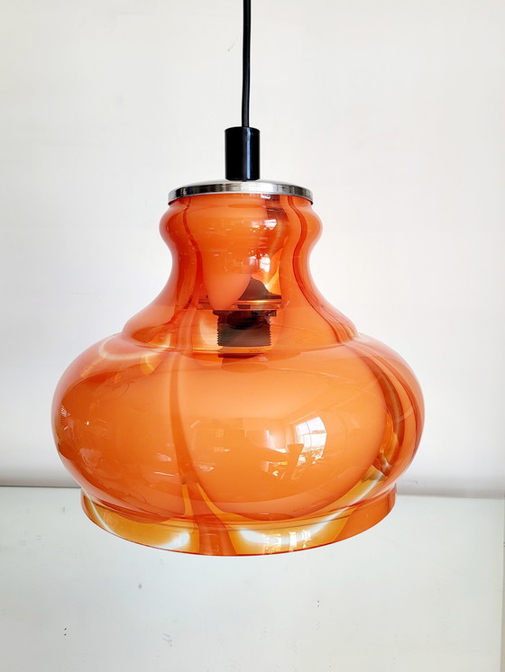 Image 1 of Murano glazen vintage hanglamp, Carlo Nason, Italy, jaren 1960