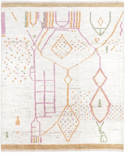 Tapis Berbère Afghan Maroc Design - Noué à la main - Style Boho Vintage 297 x 245 cm
