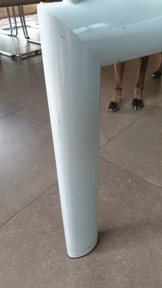 Image 1 of Tavolo da pranzo in vetro base in metallo Cassina LC 6 Le Corbusier