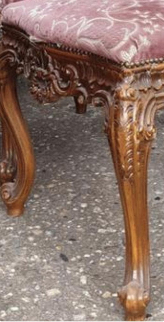 Image 1 of 4 chaises de salle à manger baroques