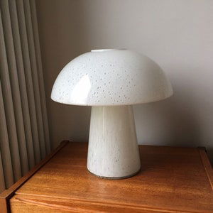 Lampada da tavolo vintage in vetro a forma di fungo del Limburgo