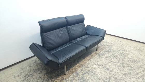 Image 1 of Sofá de diseño De Sede ds 450, sofá de cuero, sofá negro funcional.