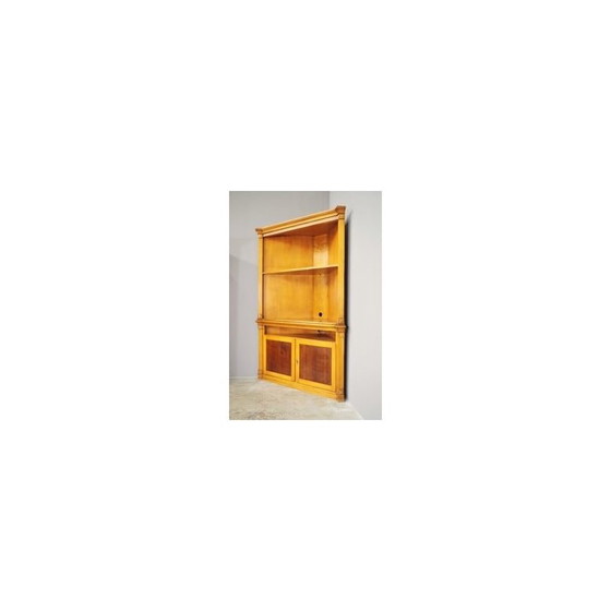 Image 1 of Vintage beechwood corner cabinet, Italy 1980