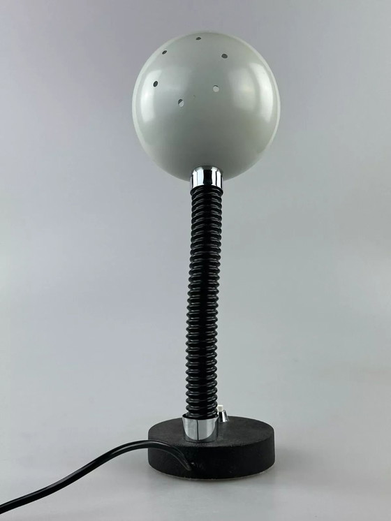 Image 1 of 60s 70s tafellamp Egon Hillebrand bollamp space age metaal ontwerp