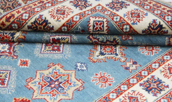 Image 1 of Origineel handgeknoopt Ziegler Kazak tapijt, 203 x 150 cm, nieuw en in uitstekende staat.