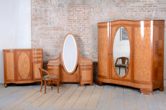 Gerestaureerde Art Deco Unieke Slaapkamer Suite, door Louis Majorelle, Frankrijk, jaren 30 (photo 52 of 168)