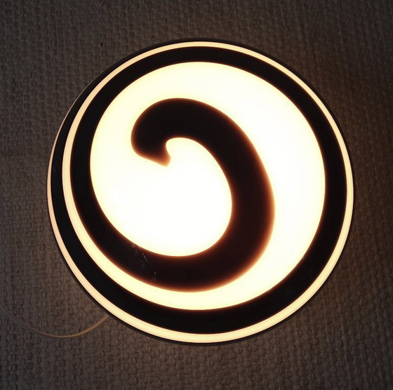 Image 1 of Grote ILU di Vetro glazen tafellamp / vloerlamp, model Zebra zwart-wit glas, Italiaans glas Nederlands design