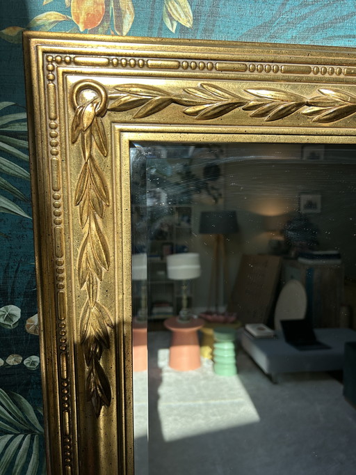 Authentieke Deknudt Wandspiegel (België) - Verguld - 122 cm