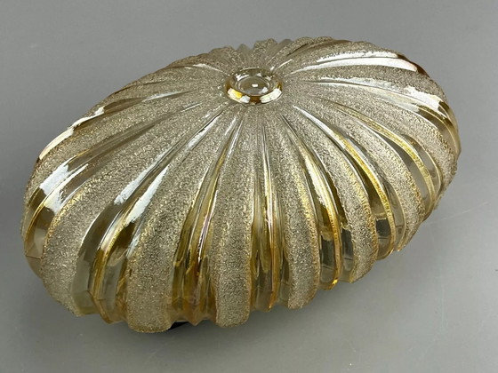 Image 1 of Lámpara de pared de los años 60 y 70, diseño de la era espacial de cristal.