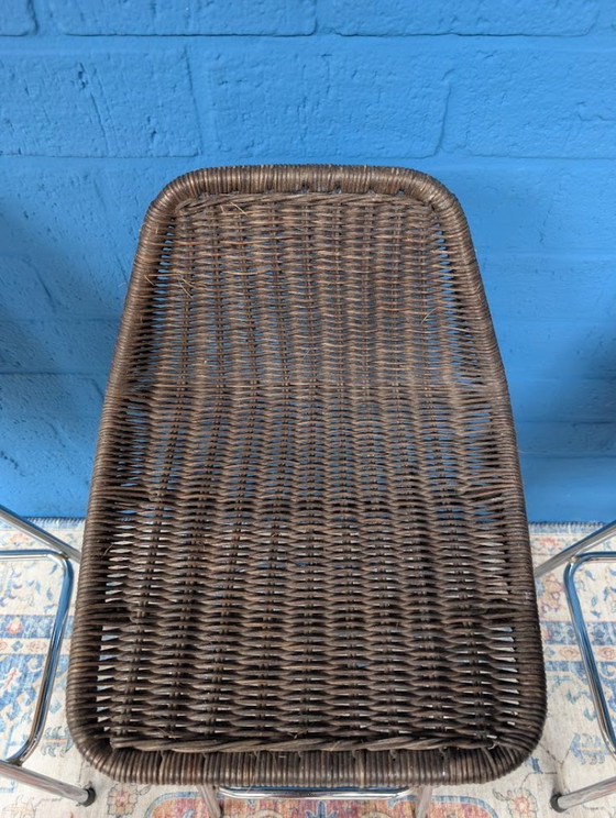 6x Vintage Barkrukken, Rohé Noordwolde, Jaren 60 – Rattan (photo 19 of 19)