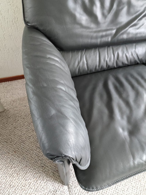 Image 1 of Two and three-seater sofa with free footstool