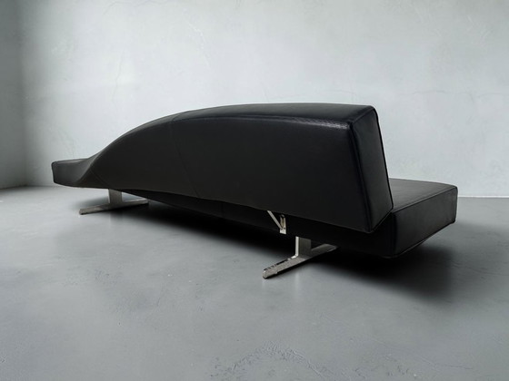 Ensemble de 2 canapés Cassina Aspen en cuir noir Jean-Marie Massaud – Canapés 3 places, Leather (photo 12 of 13)