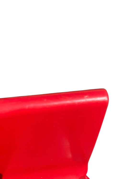 Image 1 of MASAYUKI MATSUKAZE & CENTROKAPPA DESIGN TEAM for Kartell table and two red chairs for children Sistema Scuola
