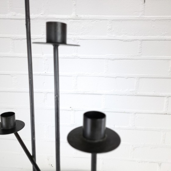 Image 1 of Candeliere vintage XL in metallo a 5 bracci, anni '90