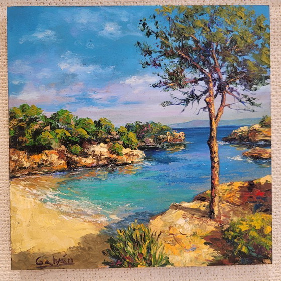 Image 1 of “Beach Landscape” Miguel A. Galván Mangas, f. XX - Valladolid, Spain